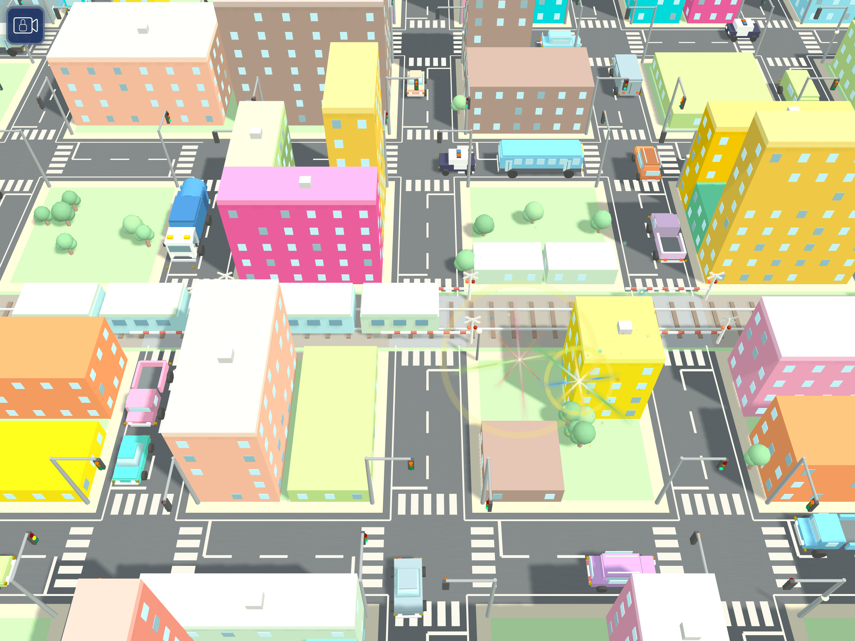 Sparkle effects when tapping in Touch & Sparkle: Cars