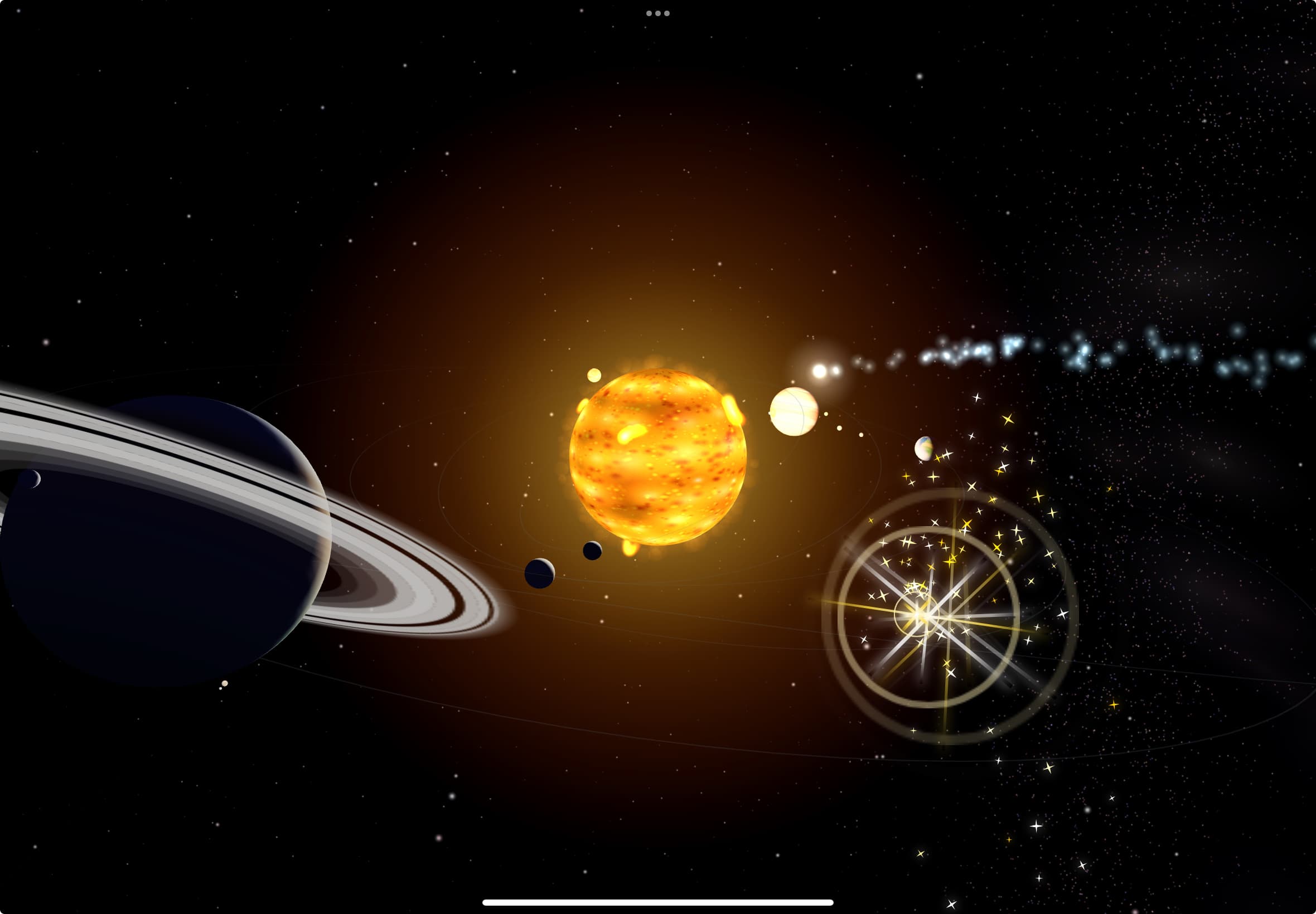 Solar system in Touch & Sparkle Planets